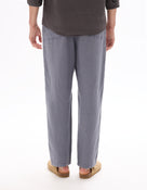Straight Fit 100% 100% Linen Solid Casual Trousers