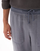 Straight Fit 100% 100% Linen Solid Casual Trousers