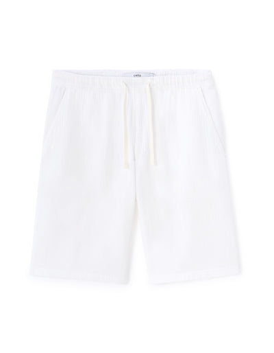 Celio* Straight Fit Cotton Solid Men White Shorts