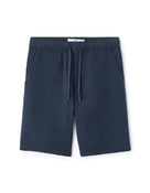 Celio* Men Navy Blue Solid Regular Fit Cotton Shorts