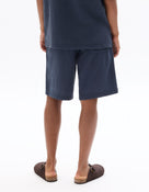 Celio* Men Navy Blue Solid Regular Fit Cotton Shorts