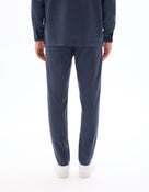 Celio* Men Navy Blue Straight Fit Viscose Rayon Tencel Trouser