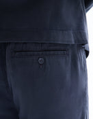 Celio* Men Navy Blue Straight Fit Viscose Rayon Tencel Trouser