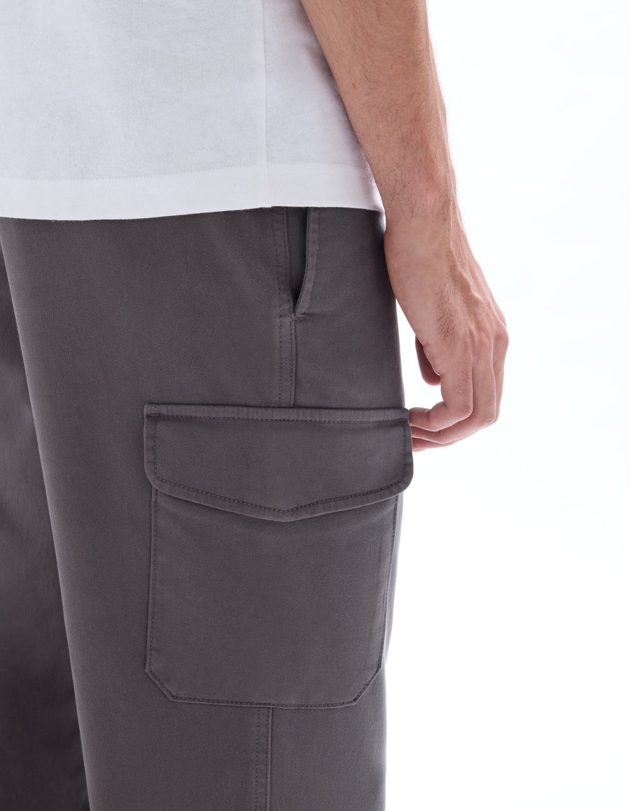 Straight Fit 100% Cotton Solid Casual Trousers