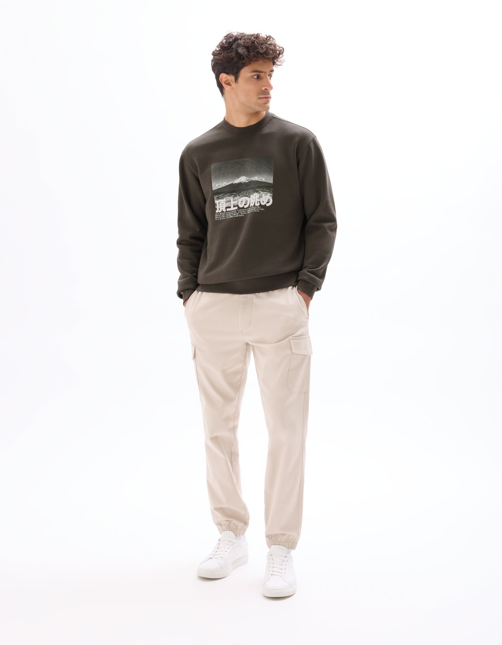 Celio* Straight Fit Beige Cotton Men Solid Trousers