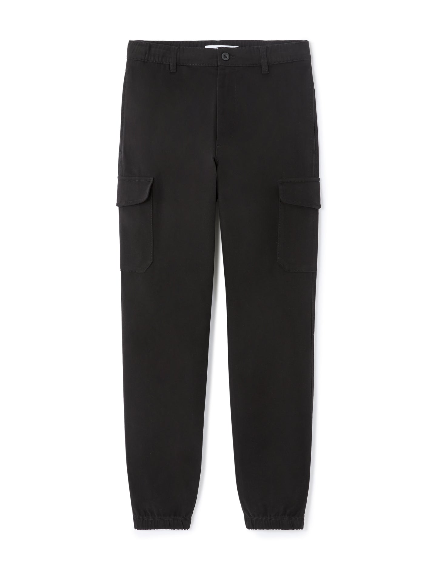 Celio* Cotton Men Straight Fit Solid Black Trousers