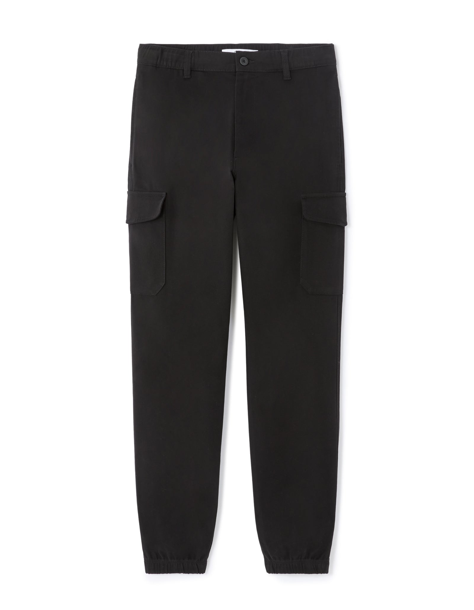 Celio* Cotton Men Straight Fit Solid Black Trousers