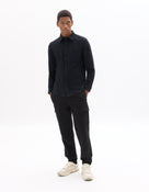 Celio* Cotton Men Straight Fit Solid Black Trousers