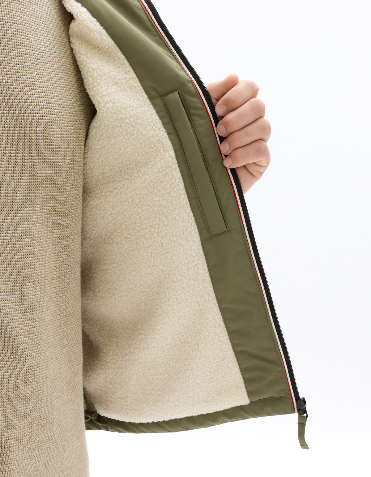 Regular Fit 100% Polyester Solid Hooded Jackets