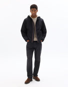 Regular Fit 100% Polyester Solid Hooded Jackets