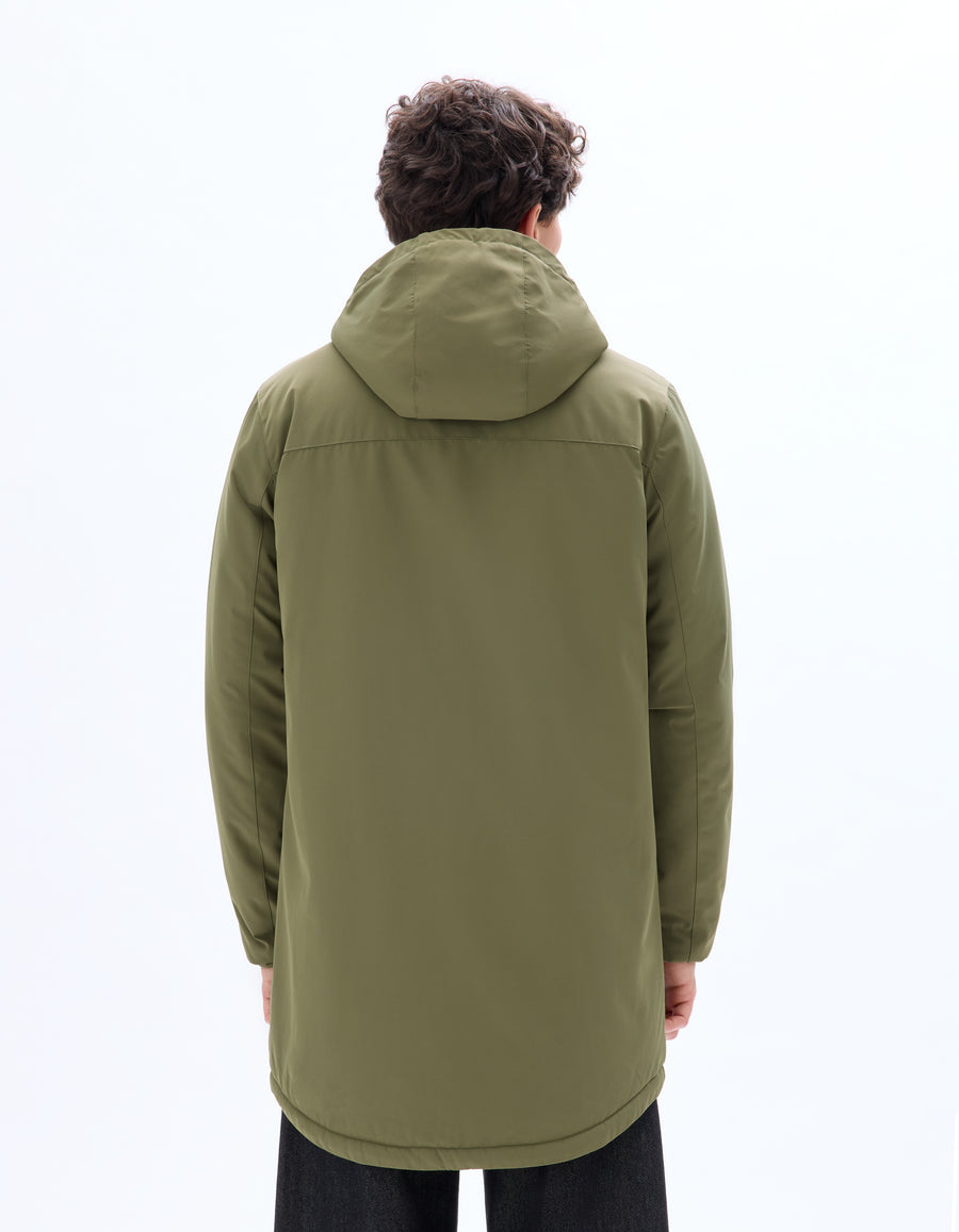 Regular Fit 100% Polyester Solid Hooded Jackets