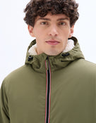 Regular Fit 100% Polyester Solid Hooded Jackets