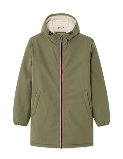 Regular Fit 100% Polyester Solid Hooded Jackets