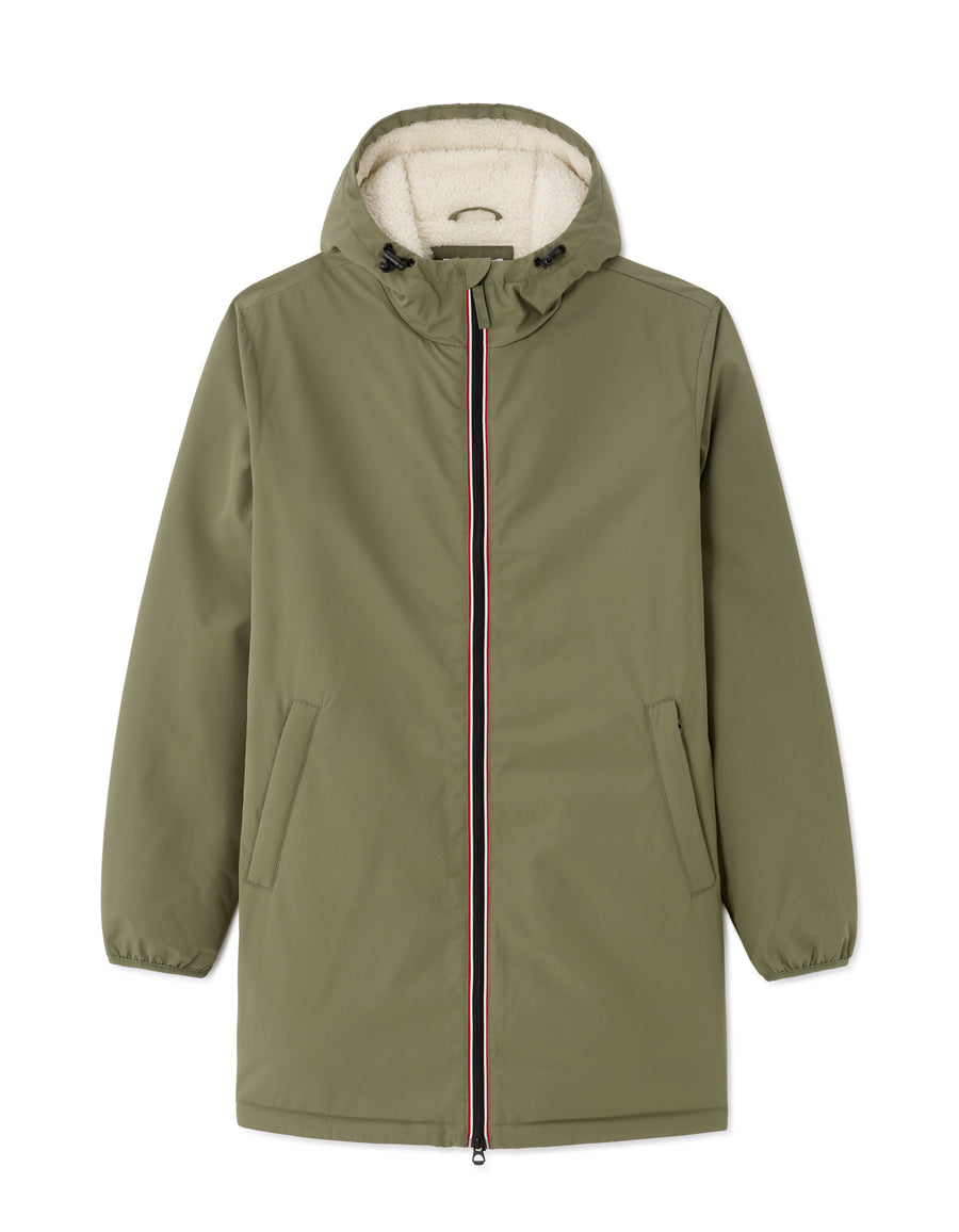 Regular Fit 100% Polyester Solid Hooded Jackets