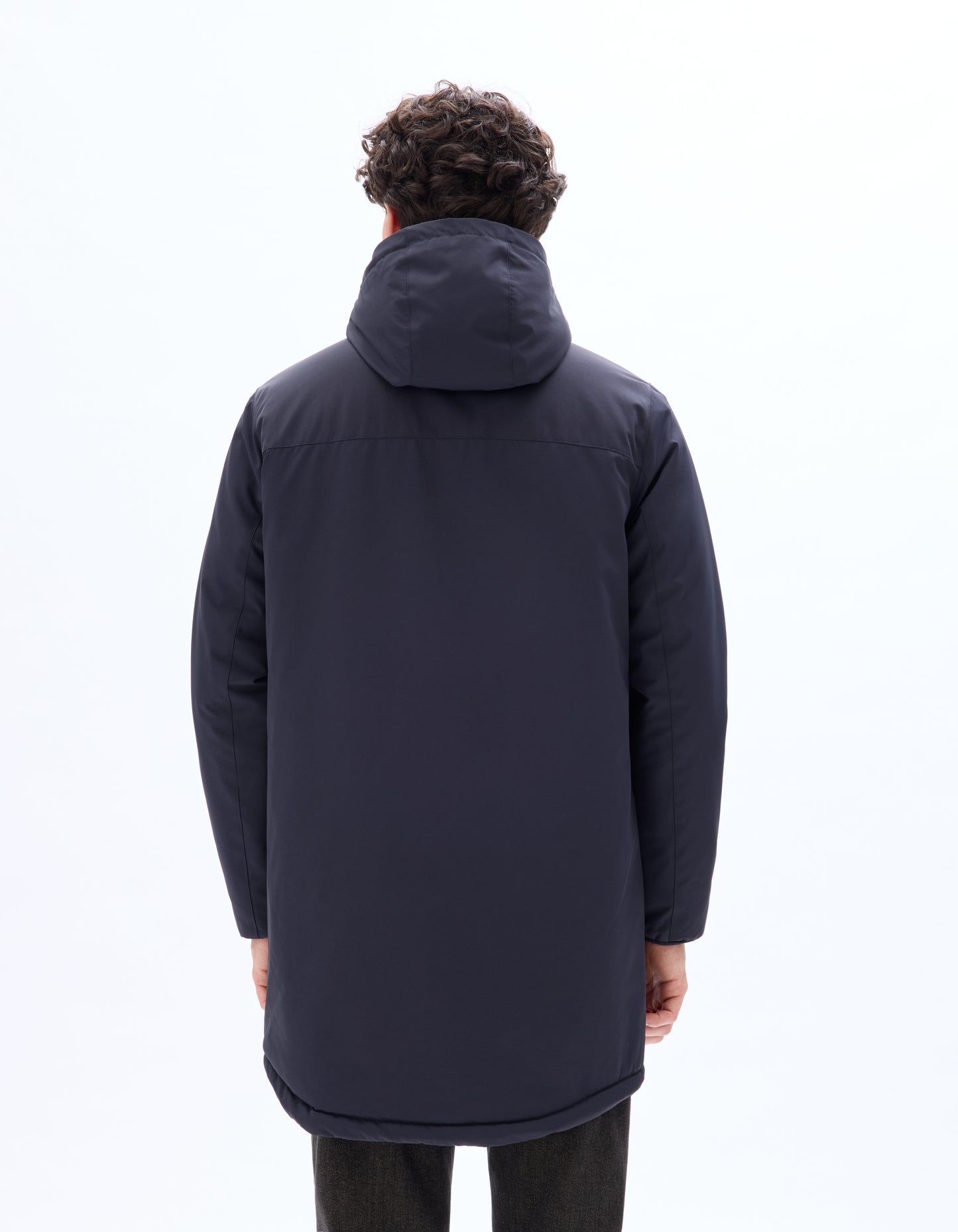 Regular Fit 100% Polyester Solid Hooded Jackets