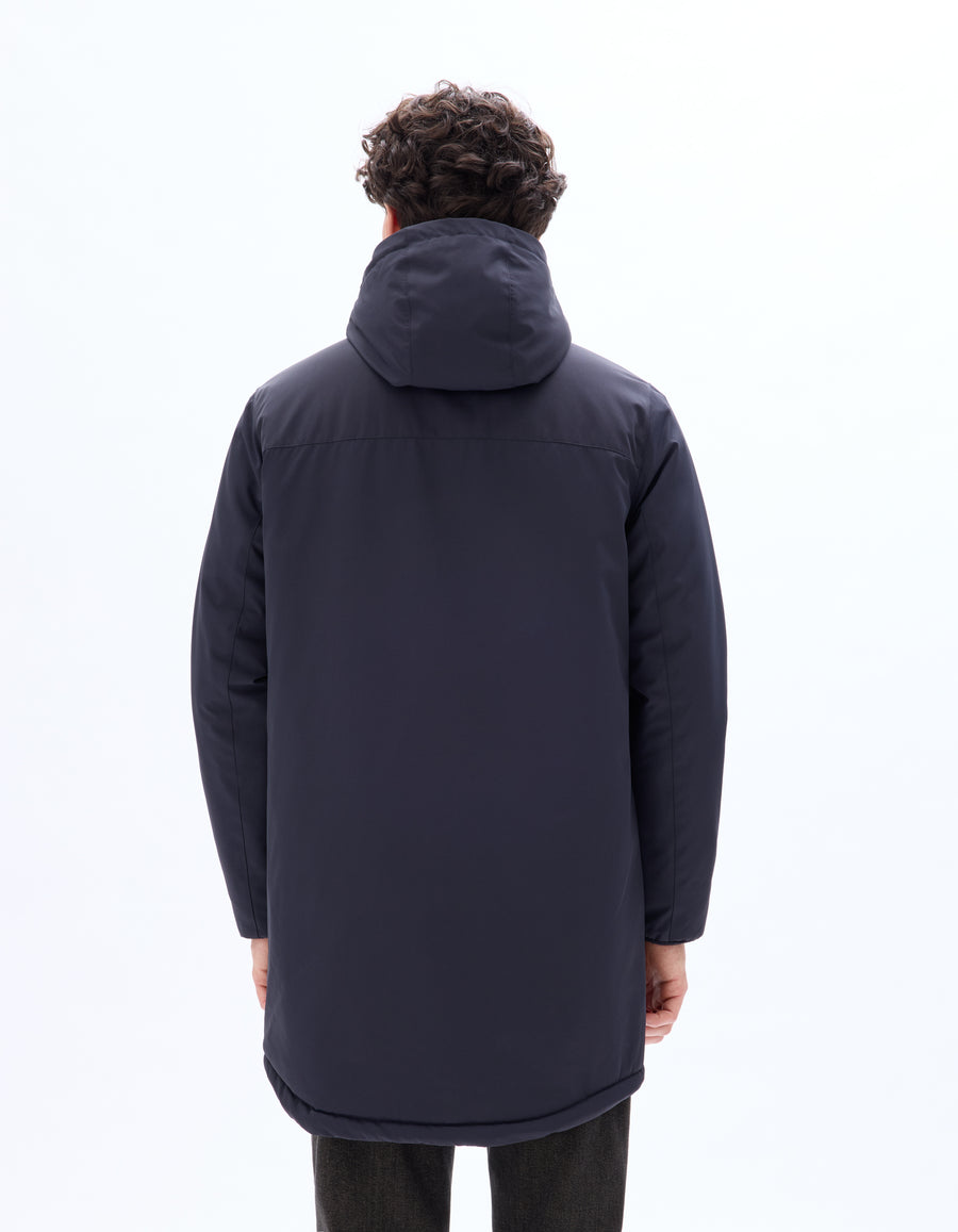 Regular Fit 100% Polyester Solid Hooded Jackets