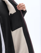 Regular Fit 100% Polyester Solid Hooded Jackets