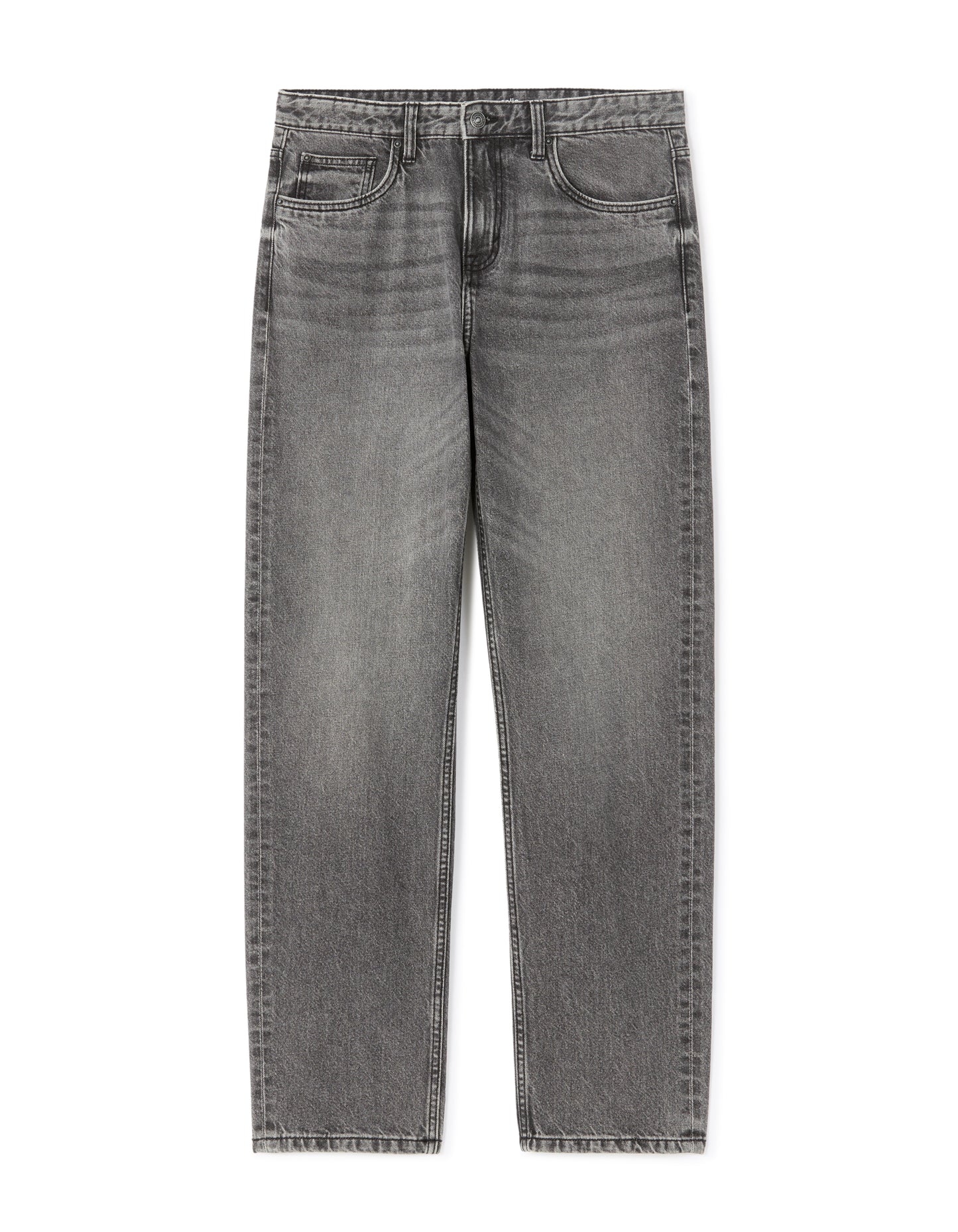 Loose Fit 100% Cotton Solid Jeans