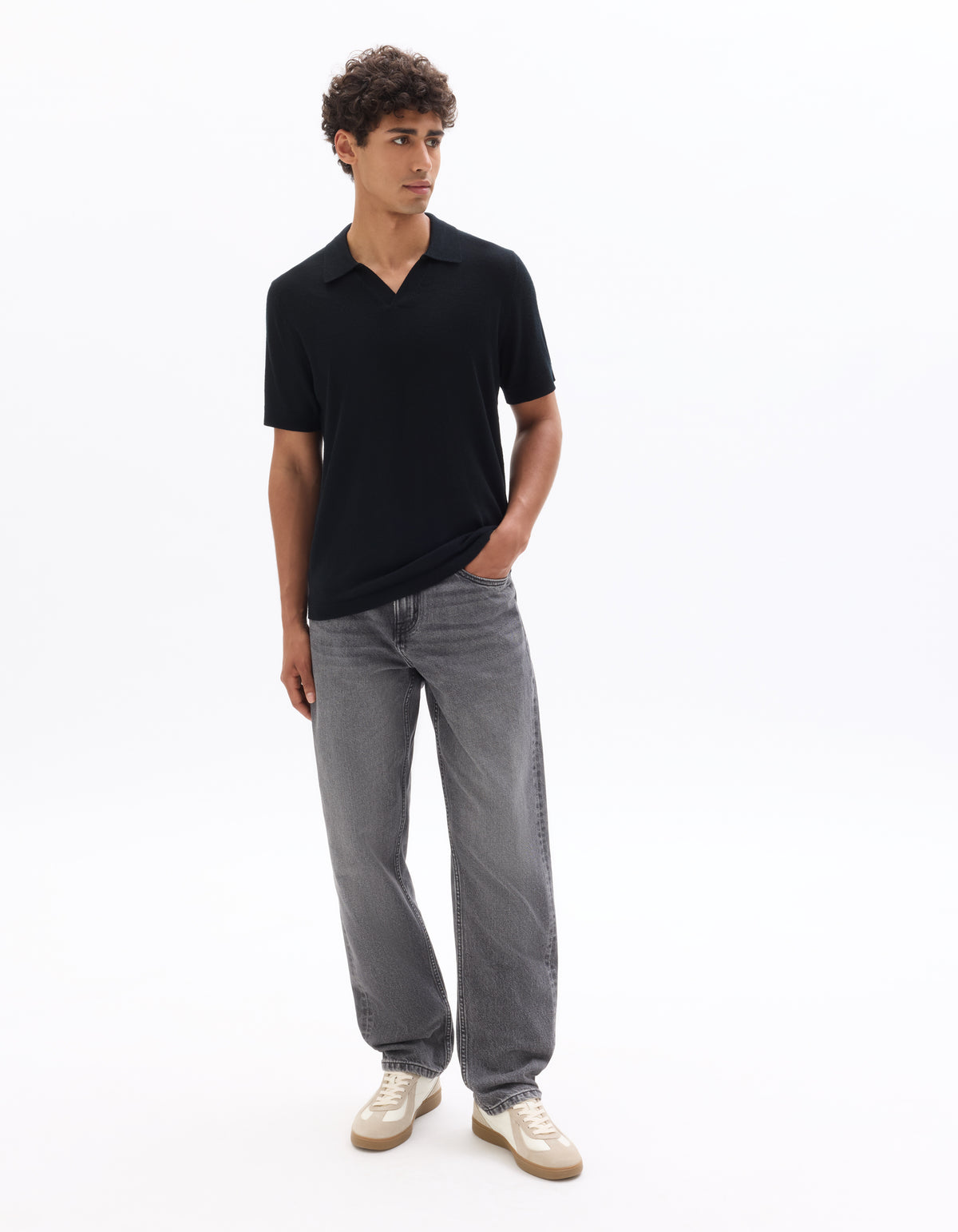 Loose Fit 100% Cotton Solid Jeans