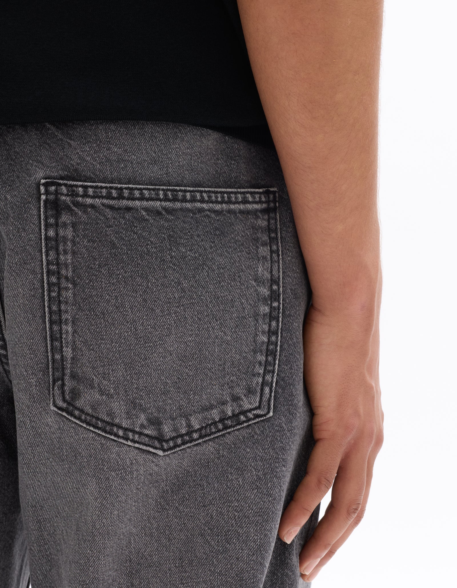 Loose Fit 100% Cotton Solid Jeans
