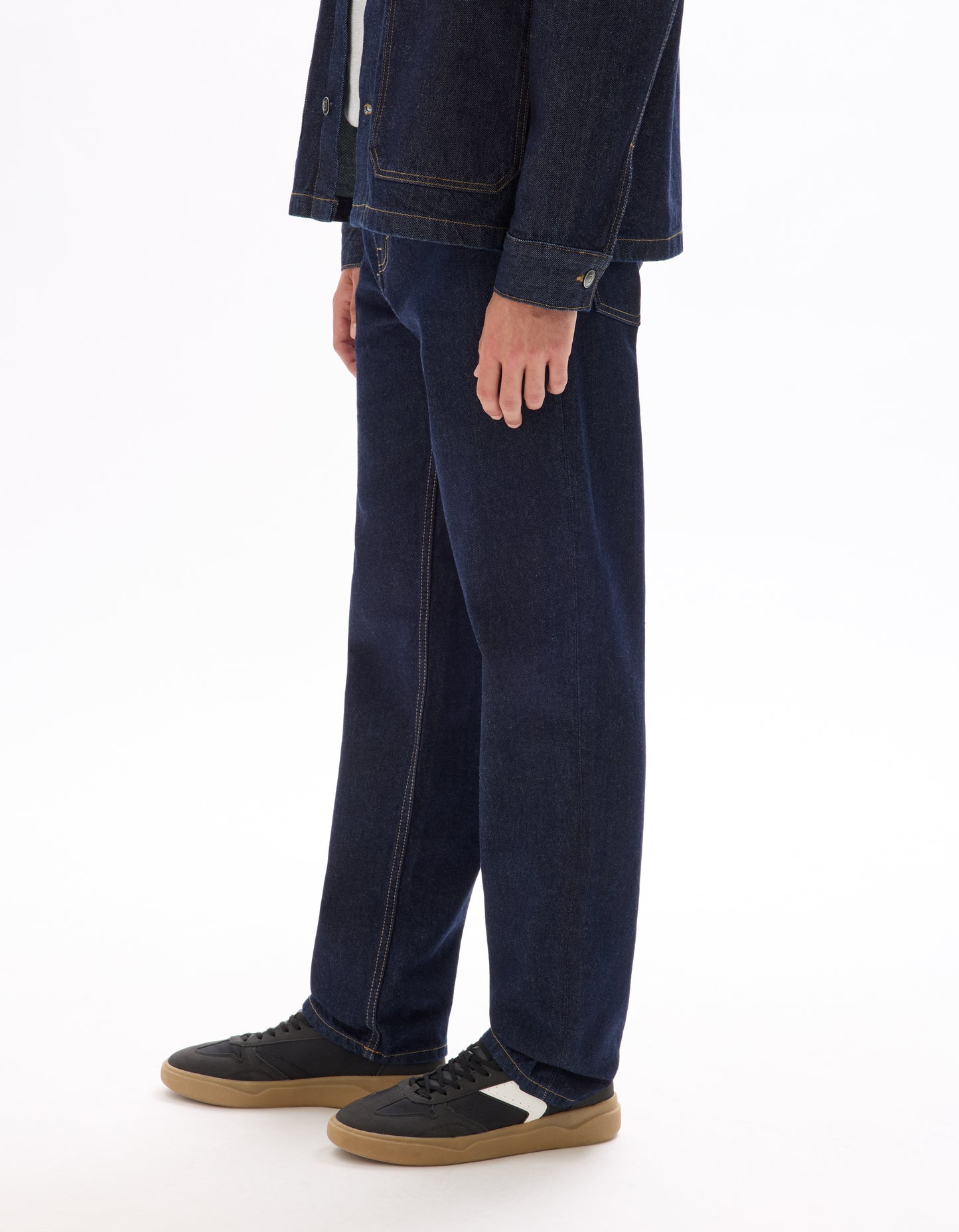 Celio Solid Loose Fit Cotton Blue Jeans