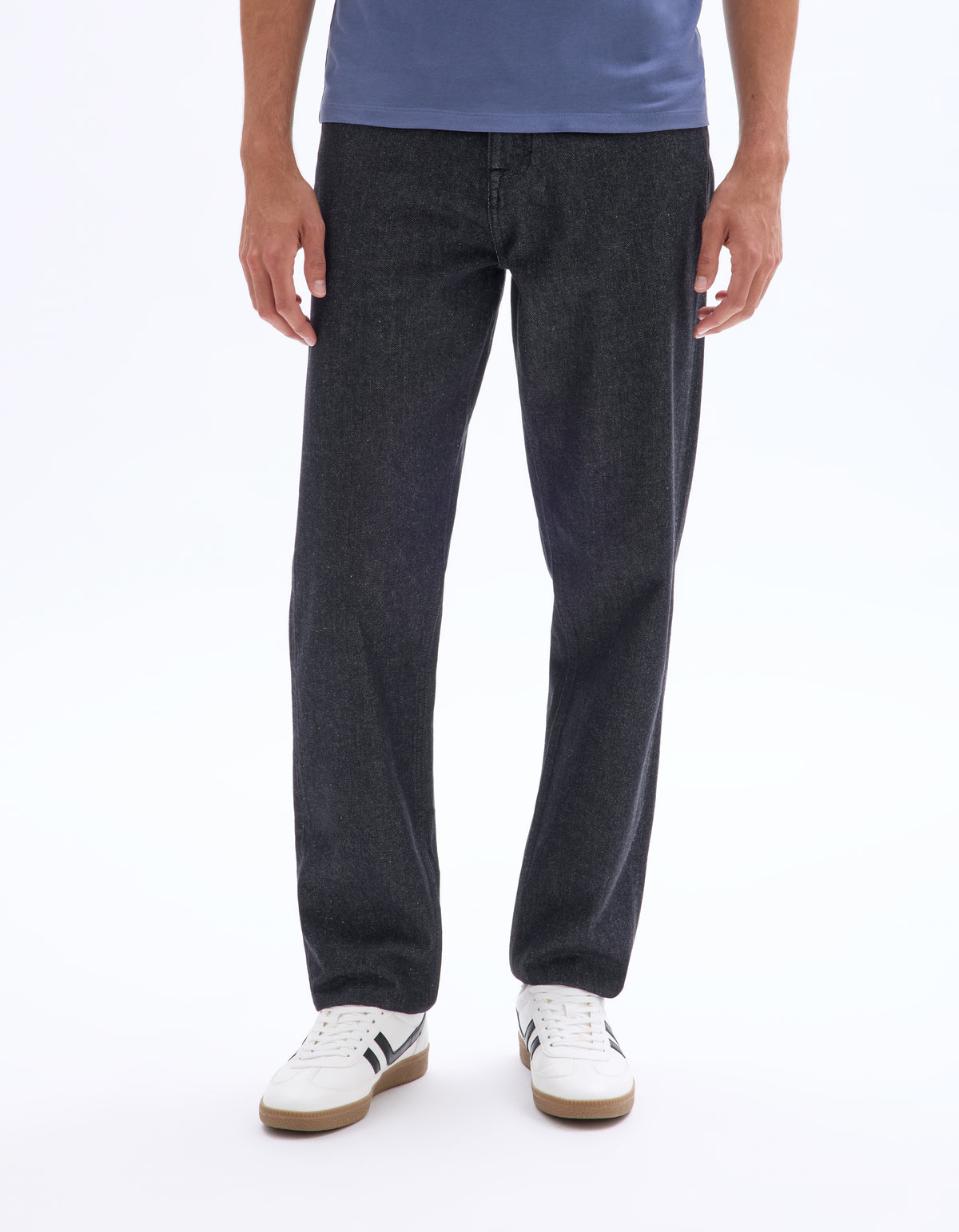 Loose Fit 100% Cotton Solid Jeans
