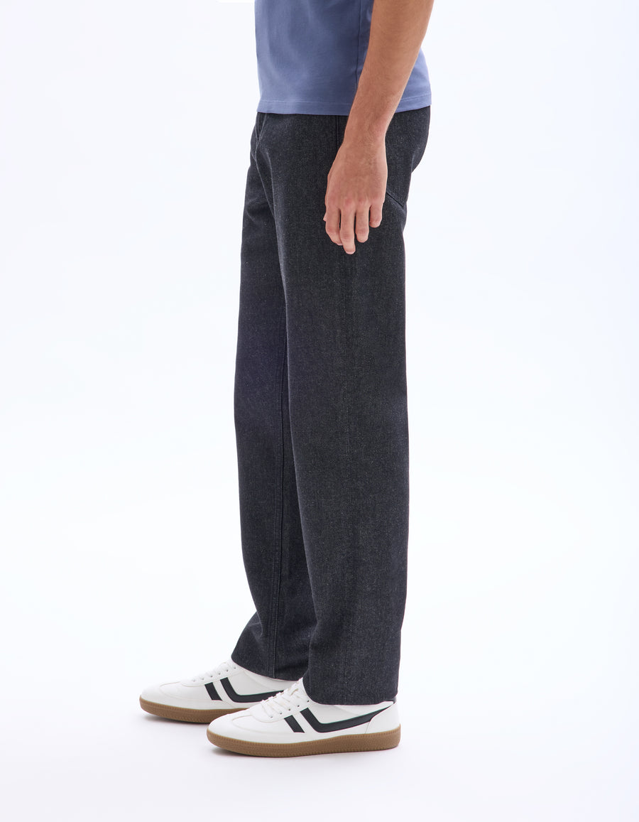 Loose Fit 100% Cotton Solid Jeans