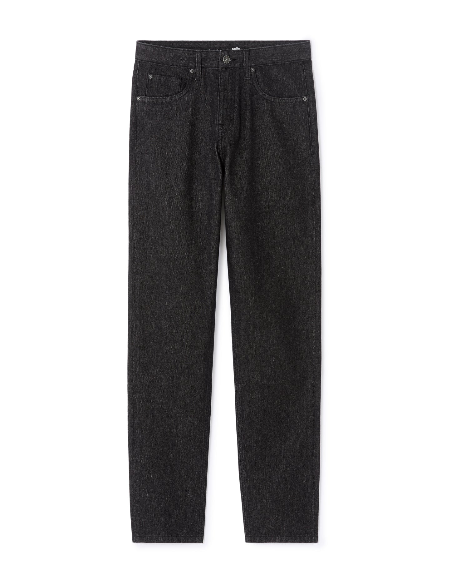 Loose Fit 100% Cotton Solid Jeans