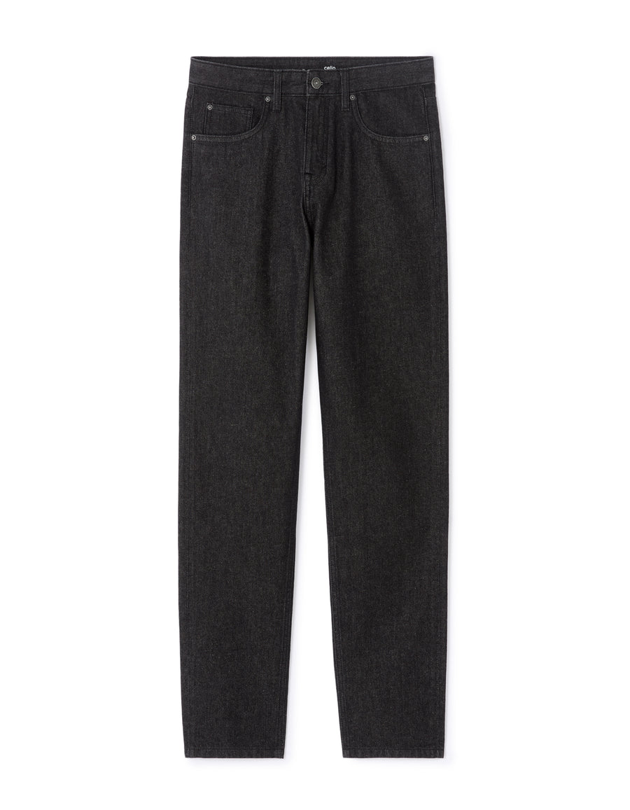 Loose Fit 100% Cotton Solid Jeans