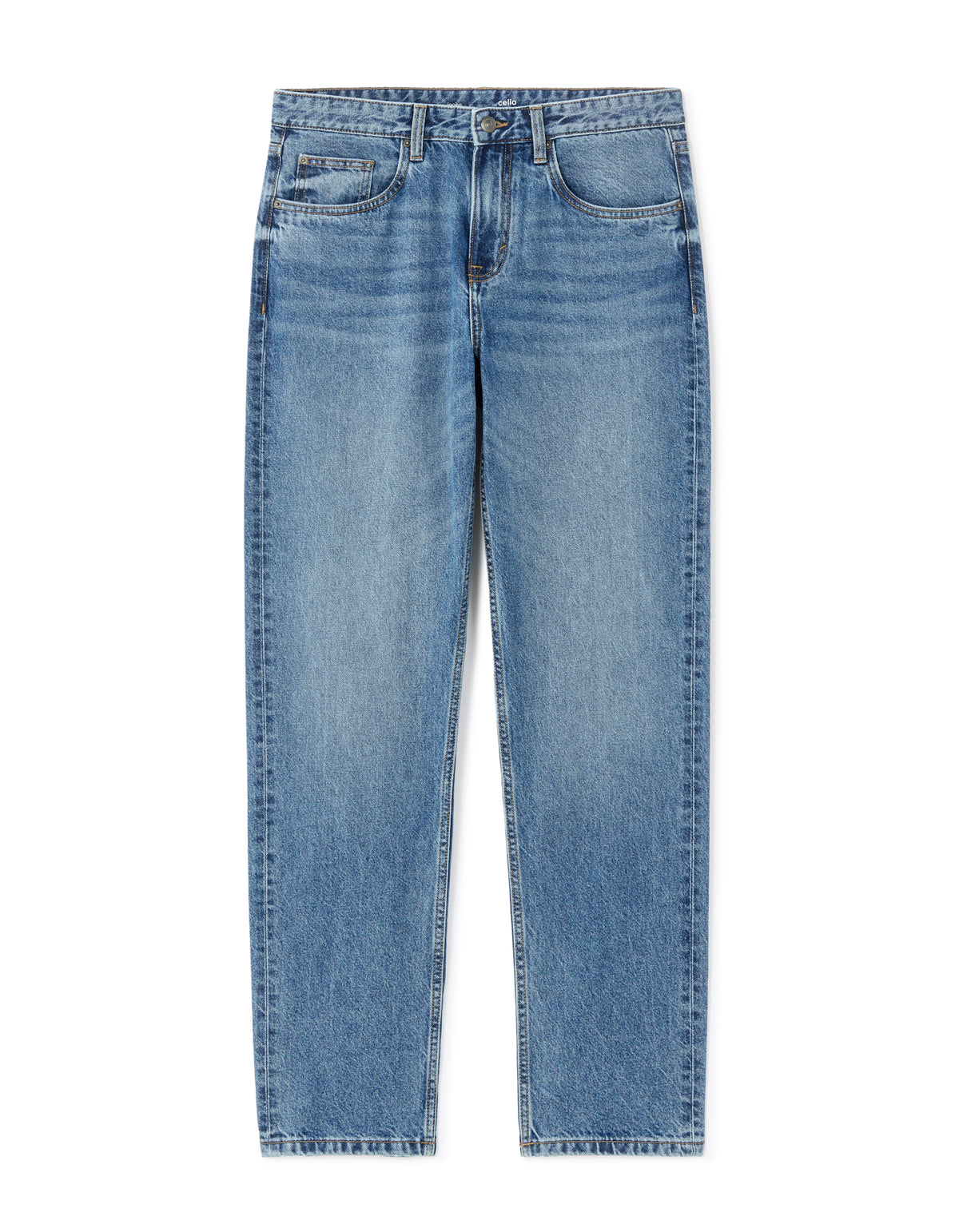Loose Fit 100% Cotton Solid Jeans