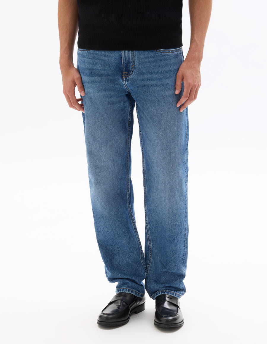 Loose Fit 100% Cotton Solid Jeans