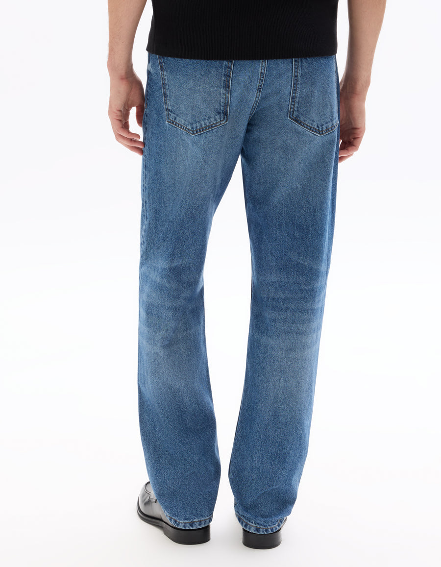 Loose Fit 100% Cotton Solid Jeans