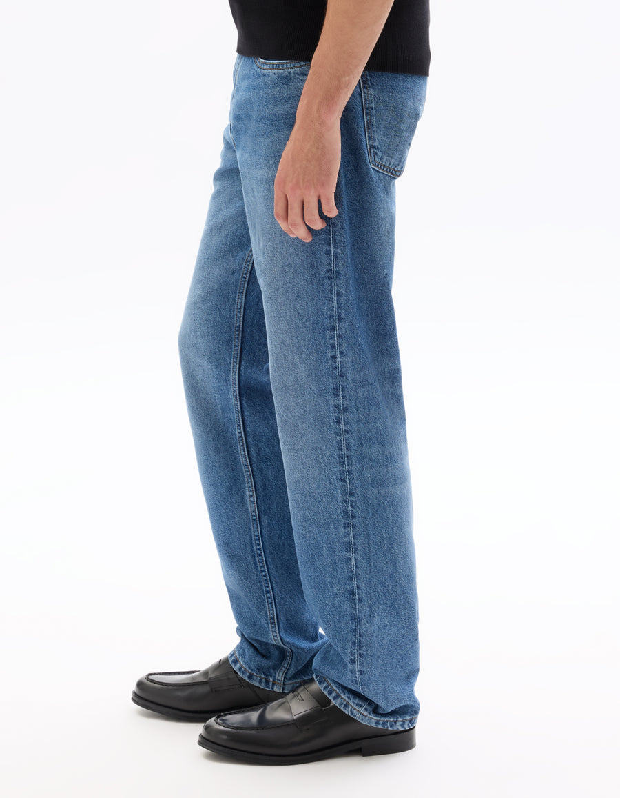 Loose Fit 100% Cotton Solid Jeans