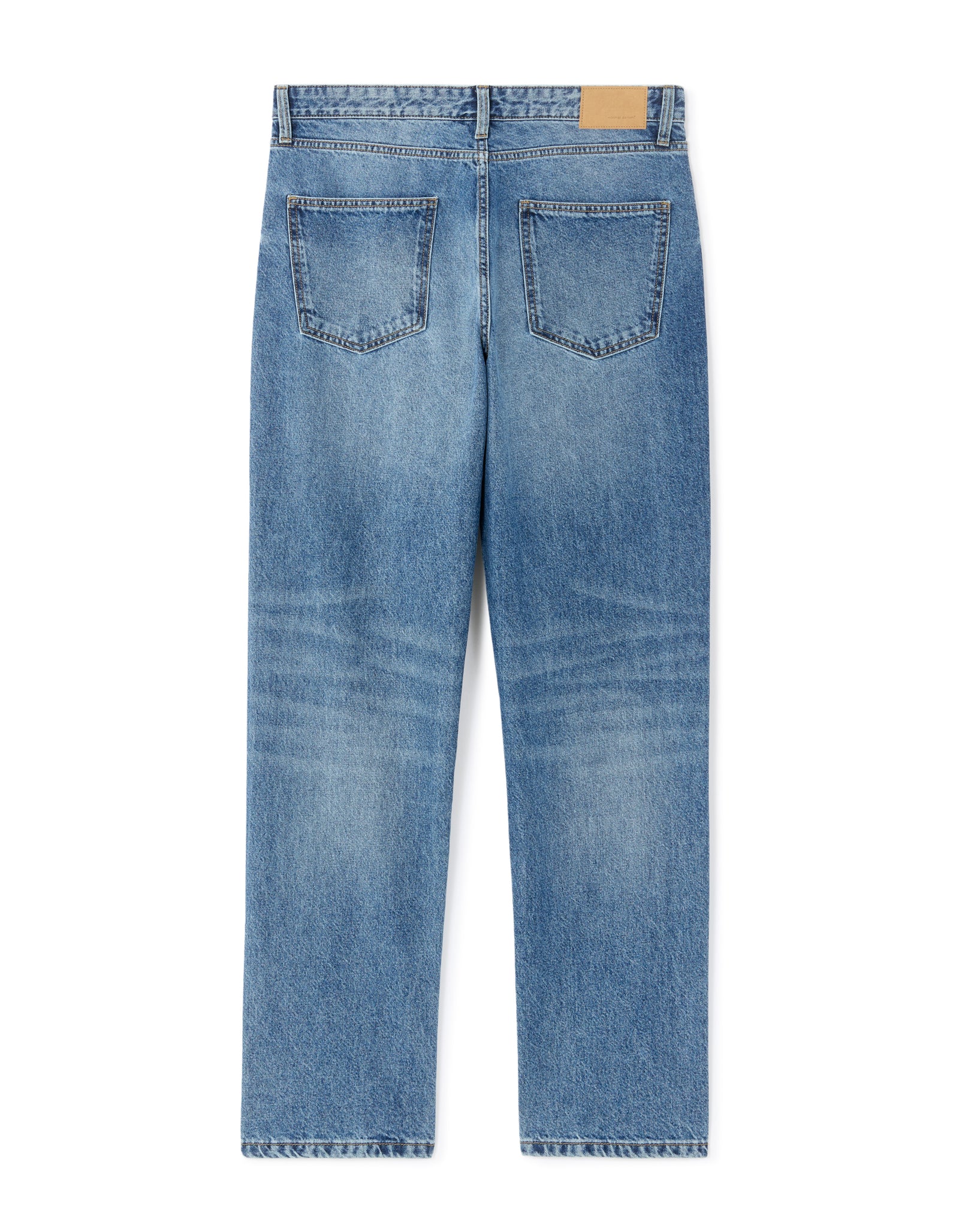 Loose Fit 100% Cotton Solid Jeans