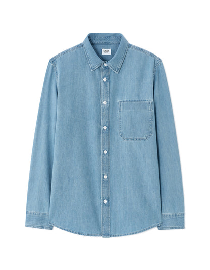 Celio* Solid Men Cotton Blue Regular Fit Shirts