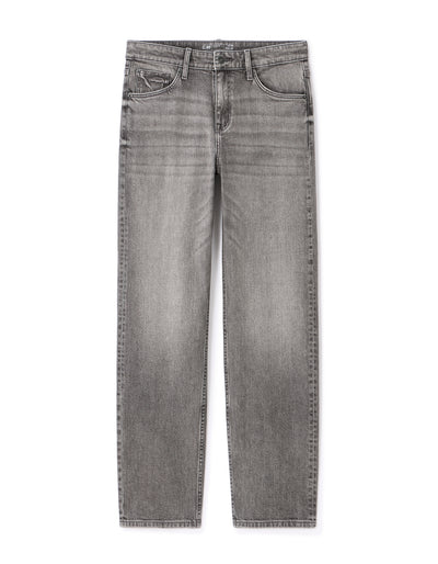 Celio Mens Grey Solid Loose Fit Cotton Jeans