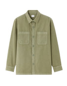 Celio* Solid Overshirt Men Cotton Olive Shirts
