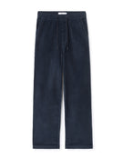 Celio* Cotton Blue Solid Men Loose Fit Trousers