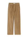 Celio* Men Brown Solid Loose Fit Cotton Trousers