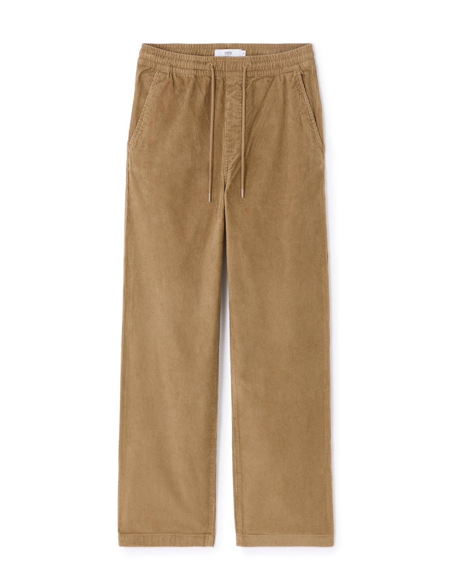 Celio* Men Brown Solid Loose Fit Cotton Trousers