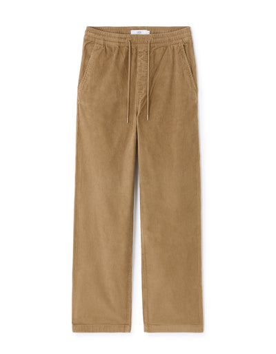 Celio* Men Brown Solid Loose Fit Cotton Trousers