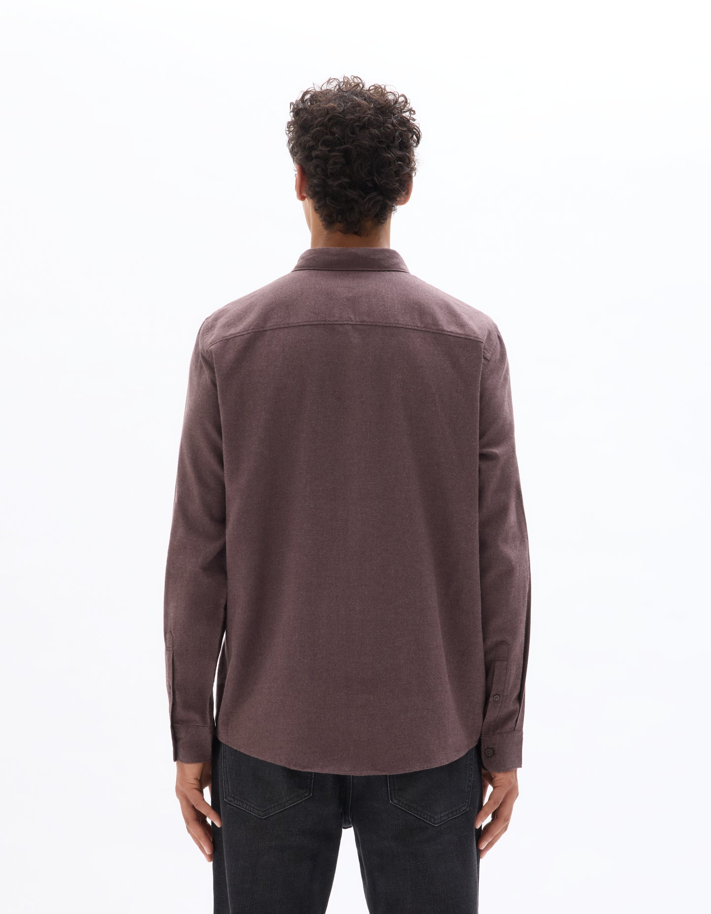 Celio* Regular Fit Solid Cotton Men Brown Shirts