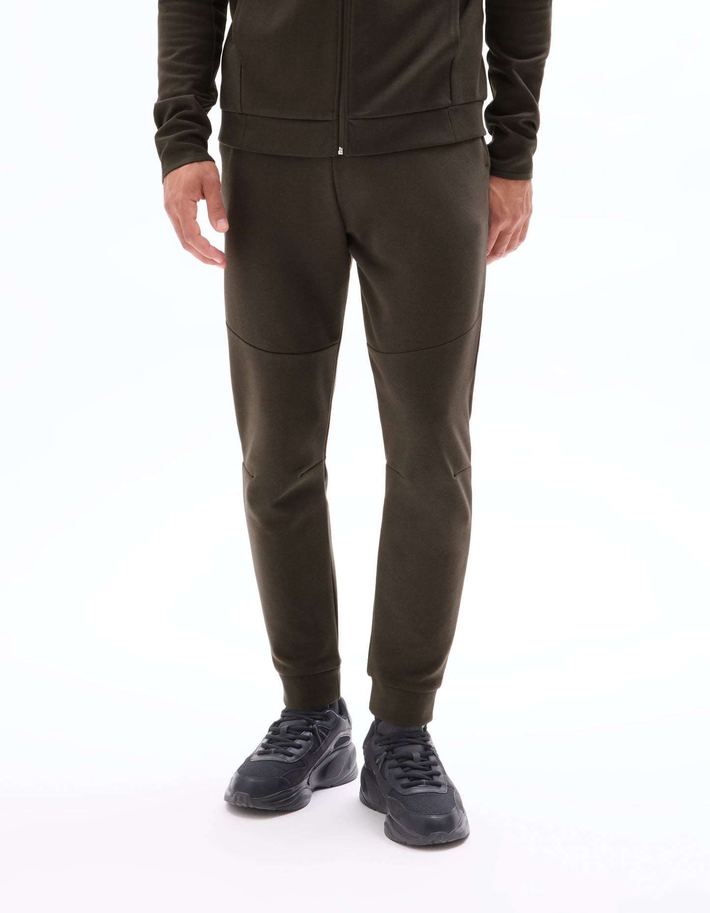 Celio Men Grey Solid Skinny Fit Cotton Trousers