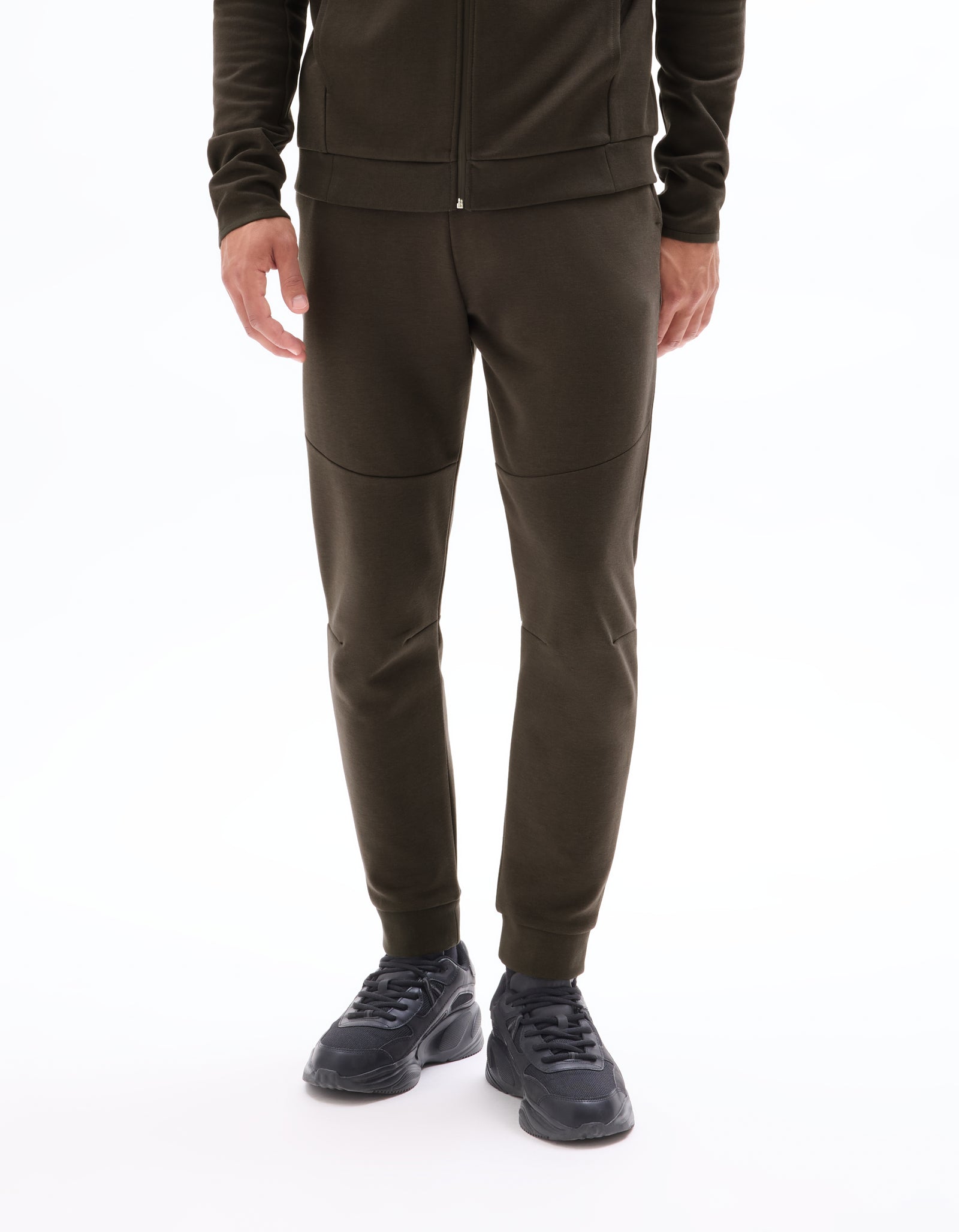 Celio Men Grey Solid Skinny Fit Cotton Trousers