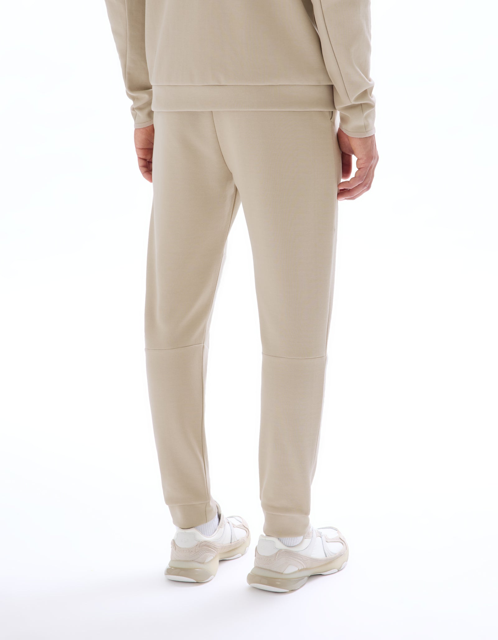 Celio Men Beige Solid Skinny Fit Cotton Trousers