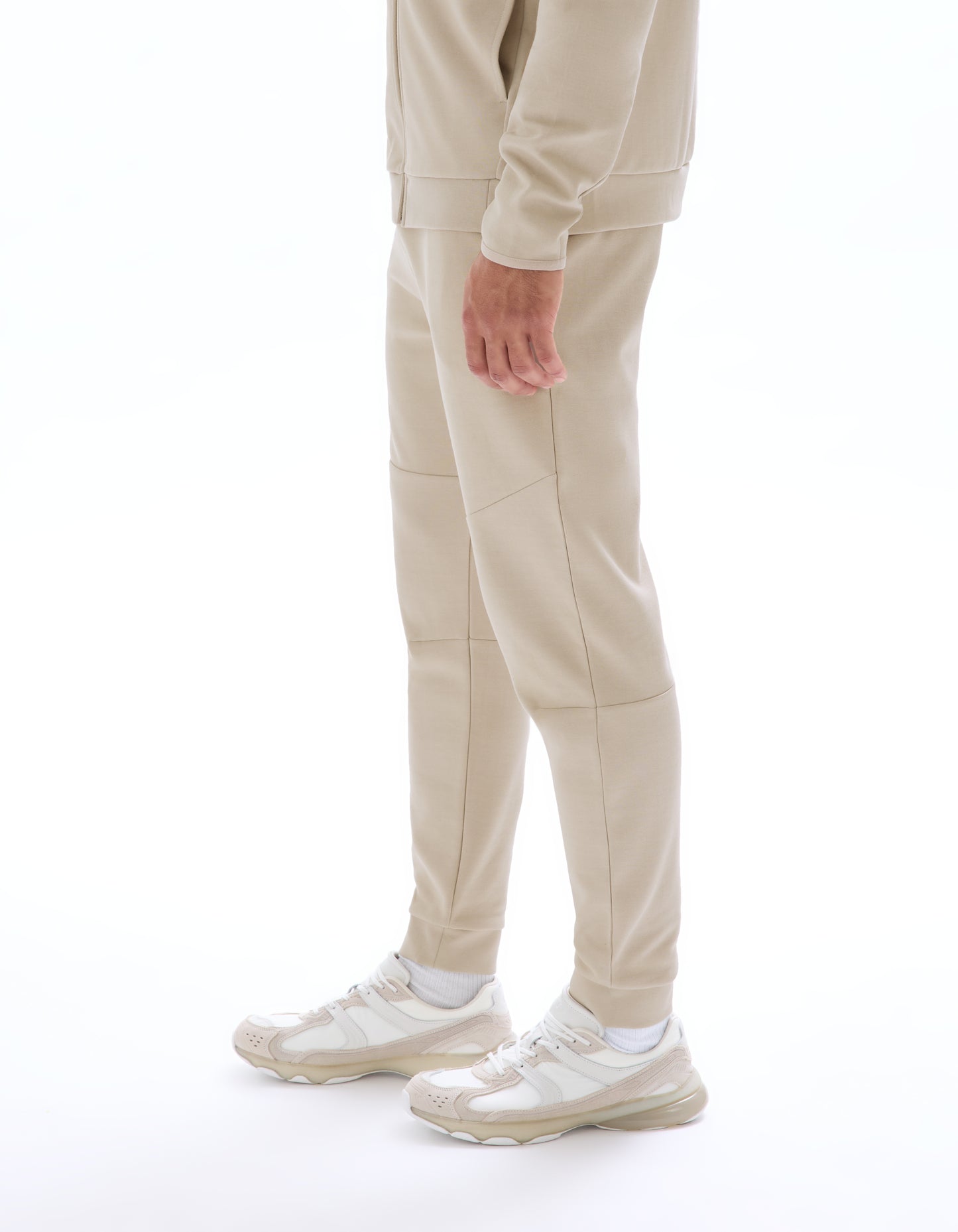 Celio Men Beige Solid Skinny Fit Cotton Trousers