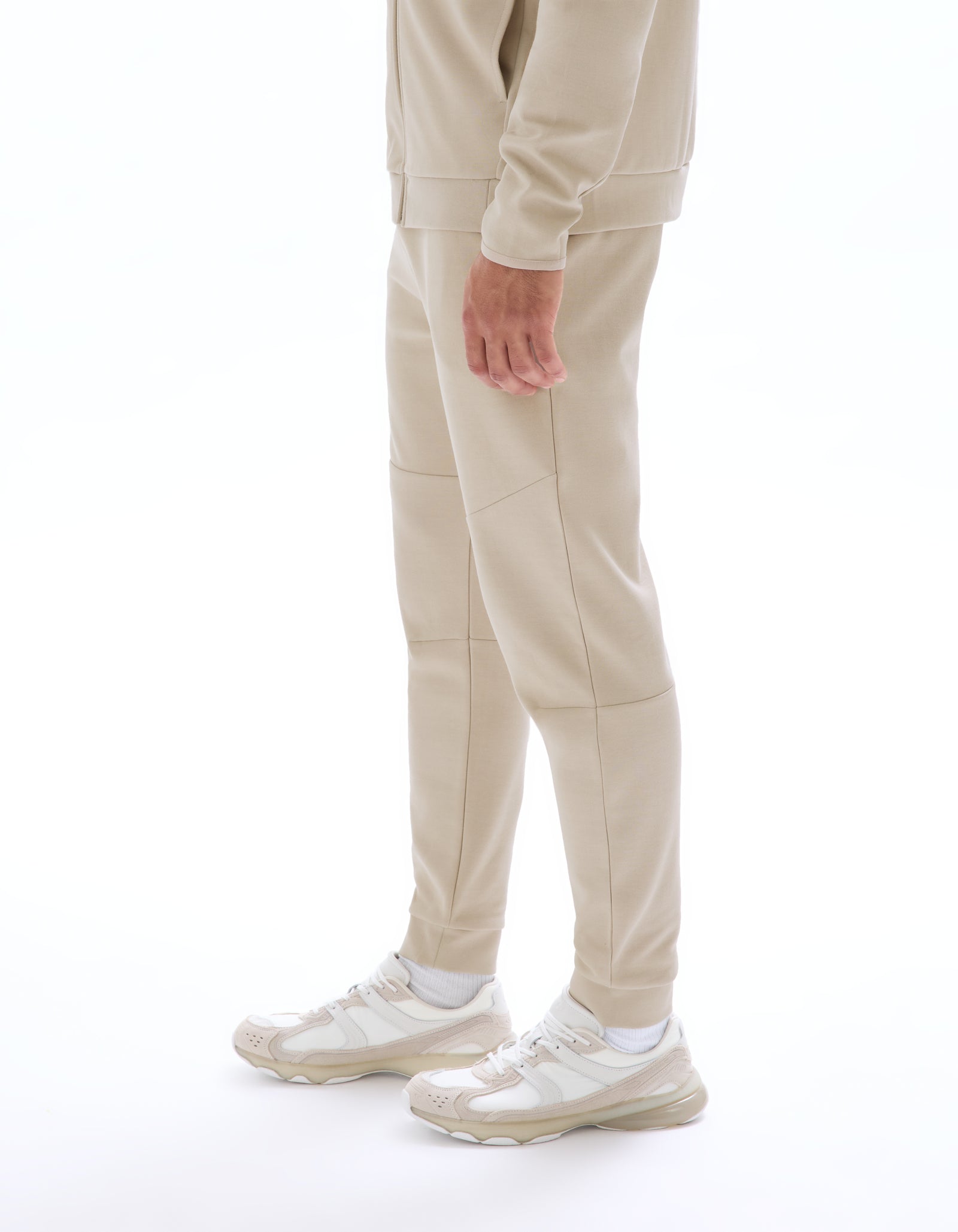 Celio Men Beige Solid Skinny Fit Cotton Trousers