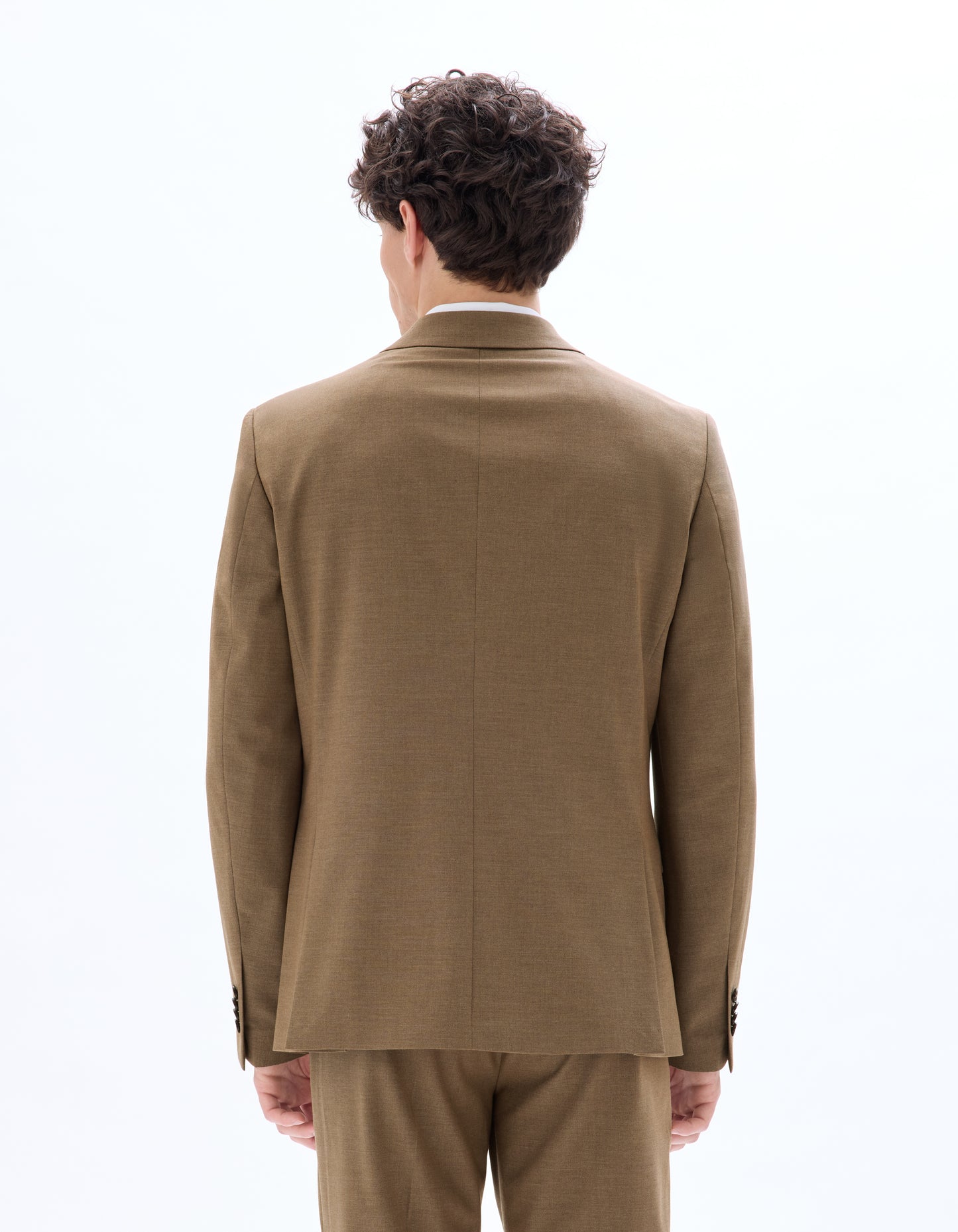 Celio* Men Taupe Solid Slim Fit Polyester Jackets