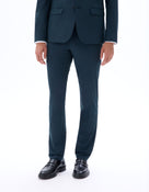 Slim Fit Poly-Viscose Formal Trouser - Navy Blue