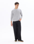 Regular Fit Poly-Cotton Solid Round neck Sweaters